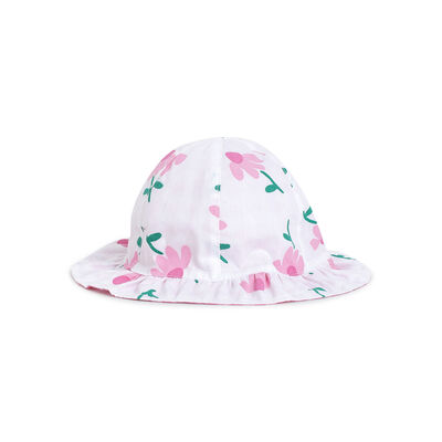 Girls Natural Printed Knitted Hat